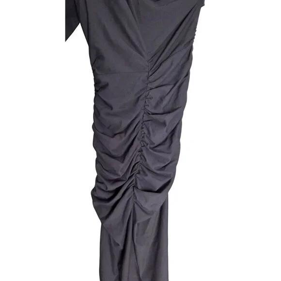Women's - Alieva Gray Ruched Bodycon Dress, Size Large - Picture 9 of 10
